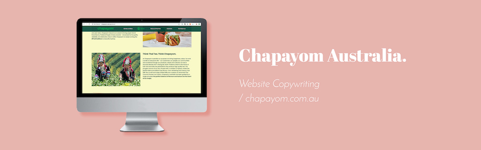 Chapayom Website Copywriting
